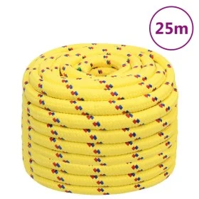 Cuerda de barco polipropileno amarillo 20 mm 25 m de vidaXL, Sogas y cuerdas metálicas - Ref: Foro24-152632, Precio: 37,84 €,...