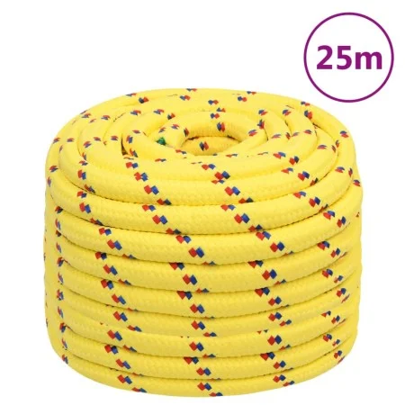 Cuerda de barco polipropileno amarillo 20 mm 25 m de vidaXL, Sogas y cuerdas metálicas - Ref: Foro24-152632, Precio: 37,84 €,...