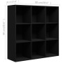Estantería madera de ingeniería negro 98x29x97,5 cm de vidaXL, Librerías y estanterías - Ref: Foro24-801126, Precio: 72,89 €,...