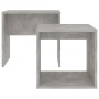Juego de mesas de centro contrachapada gris hormigón 48x30x45cm de vidaXL, Mesas de centro - Ref: Foro24-802889, Precio: 39,3...