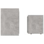 Juego de mesas de centro contrachapada gris hormigón 48x30x45cm de vidaXL, Mesas de centro - Ref: Foro24-802889, Precio: 39,3...