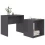 Juego mesas centro madera contrachapada gris brillo 48x30x45 cm de vidaXL, Mesas de centro - Ref: Foro24-802893, Precio: 30,7...