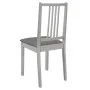 Sillas de comedor con cojines de madera maciza gris 4 unidades de vidaXL, Sillas de comedor - Ref: Foro24-247639, Precio: 225...