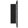 Armario espejo de baño con luz LED acrílico negro 80x12x45 cm de vidaXL, Tocadores de baño - Ref: Foro24-804965, Precio: 57,7...