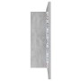 Armario espejo baño luz LED acrílico gris hormigón 80x12x45 cm de vidaXL, Tocadores de baño - Ref: Foro24-804968, Precio: 55,...