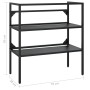Estructura de lavabo de hierro negro 79x38x83 cm de vidaXL, Tocadores de baño - Ref: Foro24-338489, Precio: 96,53 €, Descuent...