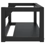 Estructura de lavabo suspendido hierro negro 79x38x31 cm de vidaXL, Tocadores de baño - Ref: Foro24-338495, Precio: 64,13 €, ...