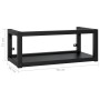 Estructura de lavabo suspendido hierro negro 79x38x31 cm de vidaXL, Tocadores de baño - Ref: Foro24-338495, Precio: 66,82 €, ...