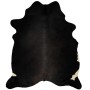 Alfombra de piel de vaca auténtica negro 150x170 cm de vidaXL, Alfombras - Ref: Foro24-284341, Precio: 212,34 €, Descuento: %
