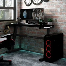 Escritorio gaming con LED patas en forma Z negro 90x60x75 cm de vidaXL, Escritorios - Ref: Foro24-325418, Precio: 122,45 €, D...