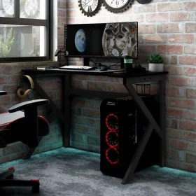Escritorio para juegos con patas en forma K negro 90x60x75 cm de vidaXL, Escritorios - Ref: Foro24-325400, Precio: 125,48 €, ...