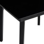 Mesa de comedor para jardín acero y vidrio negro 200x100x74 cm en Mesas de jardín | Comprar online en Foru.es