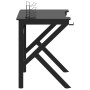 Escritorio para juegos con patas en forma K negro 90x60x75 cm de vidaXL, Escritorios - Ref: Foro24-325400, Precio: 122,80 €, ...