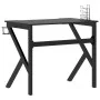 Escritorio para juegos con patas en forma K negro 90x60x75 cm de vidaXL, Escritorios - Ref: Foro24-325400, Precio: 125,48 €, ...