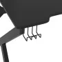 Escritorio para juegos con patas en forma K negro 90x60x75 cm de vidaXL, Escritorios - Ref: Foro24-325400, Precio: 125,48 €, ...