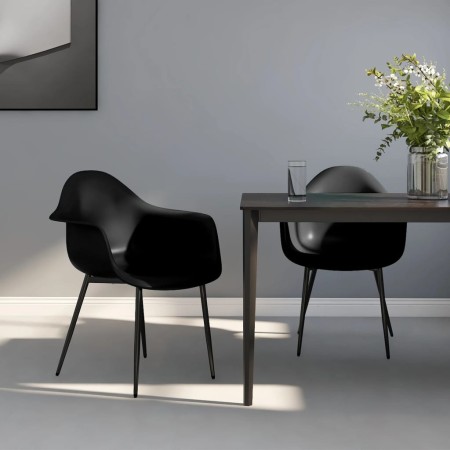 Sillas de comedor 2 unidades negras PP de vidaXL, Sillas de comedor - Ref: Foro24-338076, Precio: 154,90 €, Descuento: %