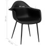 Sillas de comedor 2 unidades negras PP de vidaXL, Sillas de comedor - Ref: Foro24-338076, Precio: 154,90 €, Descuento: %