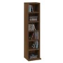 Estantería de CD madera contrachapada roble marrón 21x20x88 cm de vidaXL, Almacenamiento para CD y DVD - Ref: Foro24-815074, ...