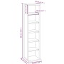 Estantería de CD madera contrachapada roble marrón 21x20x88 cm de vidaXL, Almacenamiento para CD y DVD - Ref: Foro24-815074, ...