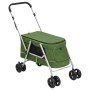 Cochecito para perros plegable tela lino verde 100x49x96 cm de vidaXL, Cochecitos para mascotas - Ref: Foro24-172204, Precio:...