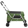 Cochecito para perros plegable tela lino verde 100x49x96 cm de vidaXL, Cochecitos para mascotas - Ref: Foro24-172204, Precio:...