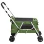 Cochecito para perros plegable tela lino verde 100x49x96 cm de vidaXL, Cochecitos para mascotas - Ref: Foro24-172204, Precio:...