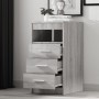 Cajonera de madera contrachapada gris Sonoma 40x50x76 cm de vidaXL, Taquillas y armarios de almacenamiento - Ref: Foro24-8150...
