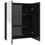 Armario de espejo de baño MDF negro brillante 60x15x75 cm de vidaXL, Tocadores de baño - Ref: Foro24-331524, Precio: 158,80 €...