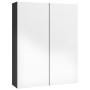 Armario de espejo de baño MDF negro brillante 60x15x75 cm de vidaXL, Tocadores de baño - Ref: Foro24-331524, Precio: 158,80 €...