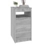 Cajonera de madera contrachapada gris Sonoma 40x50x76 cm de vidaXL, Taquillas y armarios de almacenamiento - Ref: Foro24-8150...