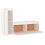 Muebles para TV 2 piezas madera maciza de pino blanco en Muebles TV | Comprar online en Foru.es