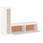 Muebles para TV 3 piezas madera maciza de pino blanco en Muebles TV | Comprar online en Foru.es