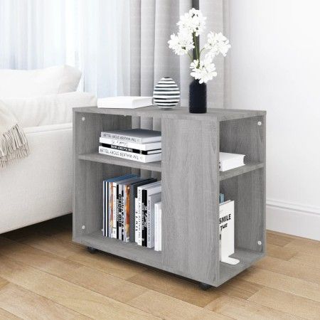 Mesa auxiliar madera contrachapada gris Sonoma 70x35x55 cm de vidaXL, Mesas auxiliares - Ref: Foro24-815106, Precio: 47,89 €,...