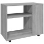 Mesa auxiliar madera contrachapada gris Sonoma 70x35x55 cm de vidaXL, Mesas auxiliares - Ref: Foro24-815106, Precio: 47,89 €,...