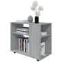 Mesa auxiliar madera contrachapada gris Sonoma 70x35x55 cm de vidaXL, Mesas auxiliares - Ref: Foro24-815106, Precio: 47,89 €,...
