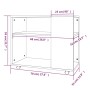 Mesa auxiliar madera contrachapada gris Sonoma 70x35x55 cm de vidaXL, Mesas auxiliares - Ref: Foro24-815106, Precio: 47,89 €,...