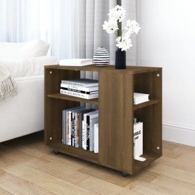 Mesa auxiliar madera contrachapada roble marrón 70x35x55 cm de vidaXL, Mesas auxiliares - Ref: Foro24-815107, Precio: 50,44 €...