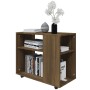 Mesa auxiliar madera contrachapada roble marrón 70x35x55 cm de vidaXL, Mesas auxiliares - Ref: Foro24-815107, Precio: 50,44 €...