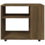 Mesa auxiliar madera contrachapada roble marrón 70x35x55 cm de vidaXL, Mesas auxiliares - Ref: Foro24-815107, Precio: 50,44 €...