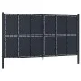 Anthrazitgraues Gartentor aus Stahl 400x175 cm von vidaXL, Gartentore - Ref: Foro24-144533, Preis: 922,78 €, Rabatt: %
