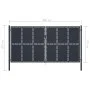 Anthrazitgraues Gartentor aus Stahl 400x175 cm von vidaXL, Gartentore - Ref: Foro24-144533, Preis: 922,78 €, Rabatt: %