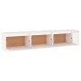 Mueble de TV 3 piezas madera maciza de pino blanco en Muebles TV | Comprar online en Foru.es