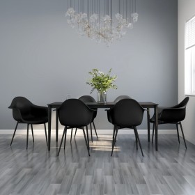 Sillas de comedor 6 unidades negras PP de vidaXL, Sillas de comedor - Ref: Foro24-3082357, Precio: 390,24 €, Descuento: %