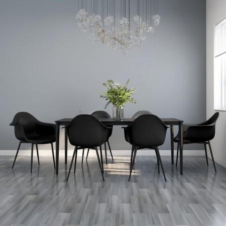 Sillas de comedor 6 unidades negras PP de vidaXL, Sillas de comedor - Ref: Foro24-3082357, Precio: 390,24 €, Descuento: %