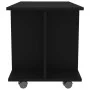 Mueble de TV con ruedas madera de ingeniería negro 80x40x45 cm de vidaXL, Muebles TV - Ref: Foro24-800190, Precio: 56,19 €, D...