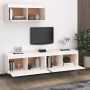 Muebles para TV 3 piezas madera maciza de pino blanco en Muebles TV | Comprar online en Foru.es
