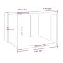 Mesa de centro madera contrachapada roble marrón 40x40x30 cm de vidaXL, Mesas de centro - Ref: Foro24-815170, Precio: 32,67 €...