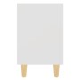 Mesitas de noche patas madera maciza blanca 2 uds 40x30x50 cm de vidaXL, Mesitas de noche - Ref: Foro24-805780, Precio: 50,25...