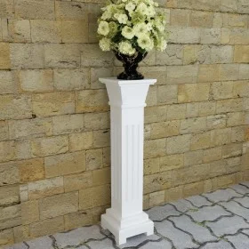Maceta alta clásica, cuadrada MDF de vidaXL, Soportes para macetas - Ref: Foro24-241849, Precio: 80,42 €, Descuento: %