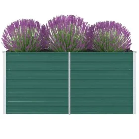 Erhöhtes Pflanzgefäß aus grünem verzinktem Stahl 160x80x77cm von vidaXL, Töpfe und Pflanzgefäße - Ref: Foro24-47010, Preis: 7...
